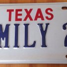 Texas vanity EMILY 2 license plate Emilie Emmeline Emmilie Emmi Emeline Emilia