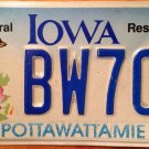 Semi vanity BW 707 license plate Barney Bill Betty Barbara Brian Bruce Ben Bob