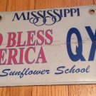 MS God Bless America Specialty license plate USA Terrorism Patriotism Religion