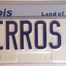 Illinois vanity GERROS 1 license plate