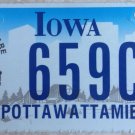Iowa Cattleman license plate #659 CH Horse farmer Meat Sheep cow Cowgirl Calf