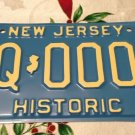 New Jersey historic older car license plate sample Classic auto muscle CCCA Ford