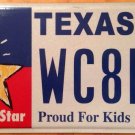 Texas optional Proud For Kids License Plate Love Star Children Heart