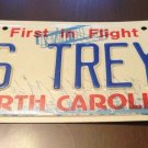 NC vanity 6 TREY 63 License Plate Dominoes Dice Basketball NFL Cards Game Three