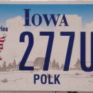 Iowa God Bless America license plate Statue Liberty September 11 Memorial Polk