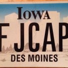 Iowa vanity DFJ DF J CAPITAL license plate Venture David Daniel Dale Douglas Derek Darrel Dean