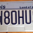 Illinois vanity HAM RADIO #W80HUS license plate Amateur Operator