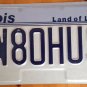 Illinois vanity HAM RADIO #W80HUS license plate Amateur Operator