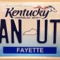 Kentucky vanity MANCHESTER UNITED license plate Soccer Football England Sports