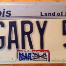 Illinois vanity GARY 52 license plate Handicap Gerald Garry Garey Garrey Gari