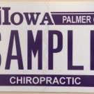 CHIROPRACTIC Palmer College license plate Chiropractor Medecine Osteopathy DO