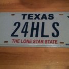 Texas vanity 24 HLS license plate Helen Harry Harold Howard Henry Hill Hell TX
