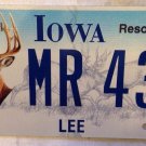 IA natural resources deer license plate hunting Lodge Sportsman Buck Bow Hunt