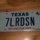 TX vanity 7 LRD SN license plate Lord God Sin Son Lordson music soul song sing