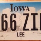 Iowa Triple Digit 6 License Plate Indian tribe #ZIL 666 Six Number General Lee