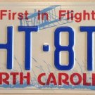 North Carolina vanity WHT 8T9 License Plate