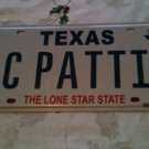 Texas vanity C PATTI license plate TX tag patricia Patty Pat name Pattie Trisha