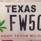 Keep Texas Wild Flower license plate Flora  TX Wildflower Bluebonnet