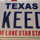 Texas vanity A KEED Kid 1 license plate TX tag Child Boy Girl Family Children