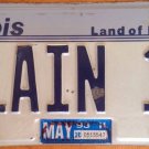 Illinois vanity LAIN 1 license plate Torah Serial Experiments Anime Iwakura