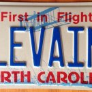 North Carolina vanity LEVAIN license plate Bakery bake cookie bread dough flour Vain