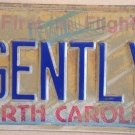 North Carolina vanity GENTLY license plate