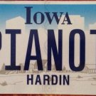 IA vanity PIANO T license plate Music  Instrument Theo Troy Terry Timothy Thomas