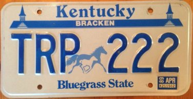Semi vanity TRP 222 State TROOPER license Plate Triple Digit 2 Number Police Cop