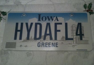 IA vanity HYt DA FL4 Hit Floor dance license plate Dancing song music Night Club