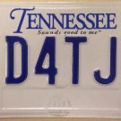 Tennessee Amateur Radio license plate KD4TJV Ham Operator