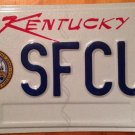 KY Army vanity Sergeant First Class US license Plate Military Rank Officer