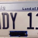 ILLINOIS vanity LADY 117 license plate Woman Girl Miss