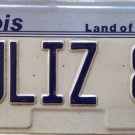 Illinois vanity JULI Z 1981 Julie Juliana license plate