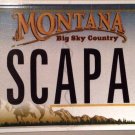 Montana vanity ESCAPADe license plate Adventure Exciting Danger Risk Sex