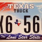 Texas Lone Star State license plates Triple Six 6 666 Number 6666 Sky AX6 5666