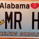 AL Helping Schools vanity MR HEAD license plate Smart Education Sex Intelligence