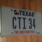 TX vanity CTI 34 license plate  Computer Telephony Integration Call Center Phone