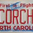 North Carolina vanity SCORCHING License Plate Hot Heat Sun Desert Cactus Weather
