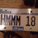 Illinois vanity HMMM 18 license plate