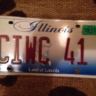 Illinois vanity CIWC 41 license plate