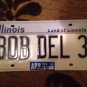 Illinois vanity BOB DEL 3 license plate