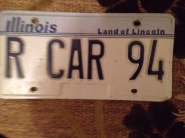 Illinois vanity H license plate