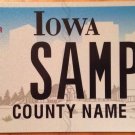 Iowa Bronze Star Medal license plate sample USA Military decoration Heroic US