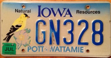 Semi vanity GN 328 license plate Gena Gabriel Gaby Gary George Greg Gail Glenn