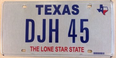 TX vanity DJH 45 license plate David Donna Dorothy Deb Debra Diane Daniel Dennis