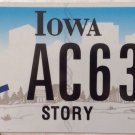Latest style Iowa Handicap Story county license Plate Disabled Wheelchair