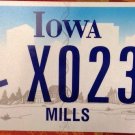 New Style Iowa Handicap Mills County license Plate Milton Disabled Wheelchair