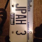 Illinois vanity 3 JPAH license plate JP JPA