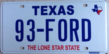 Vanity FORD 1893 Engine Motor Invention license plate Model 999 T A Car Mustang