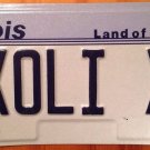 IL vanity Beyonce XO LIRycs license plate Song Rap Music Singer Star Sing